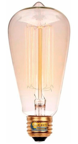 Lámpara Filamento Carbono Pera St64 25w Dimerizable Vintage
