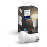 Foco Philips Hue Inteligente Luz Blanca Ajustable A19 Led 9w Luz Blanco Cálido