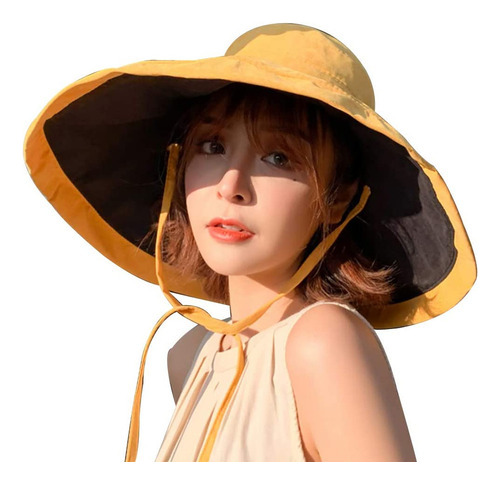 Mujer Bobibi Sombrero Para Sol Dama Verano Protección Uv