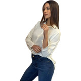 Camisa Lilo Mujer Crepe Amplia Clásica Invierno Moda