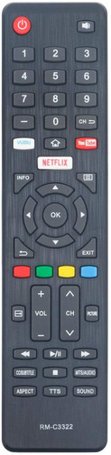 Control Remoto Pantalla Compatible Jvc Smart Tv Rm-c3322