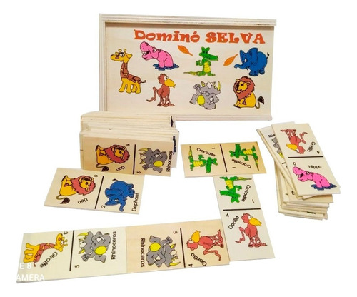 Domino Madera Infantil Juego Didáctico Sz-063