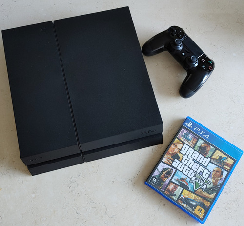 Consola Sony Playstation 4 Ps4 500gb + Juego Gta V (físico)