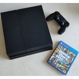 Consola Sony Playstation 4 Ps4 500gb + Juego Gta V (físico)