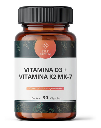 Vitamina D3 + Vitamina K2 Mk-7 30 Cápsulas