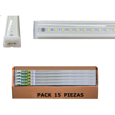 Tubo Led Regleta 22w 120cm Decorativa Interiores 15 Piezas Estructura Blanco | Envío gratis