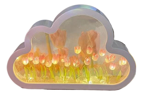 Luz De Noche Led De Tulipán De Nube Diy, Adornos De