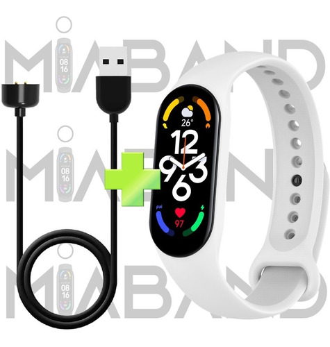 Combo Cargador + 1 Malla Para Reloj Xiaomi Mi Band 6 Band 7