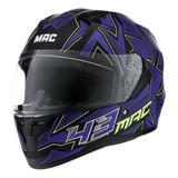 Casco Mac Integral Bass Kinks Negro Violeta Mate Agrobikes!