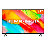 Smart Tv Led 43  Full Hd Semp Roku R6610 3 Hdmi 1 Usb Wi-fi