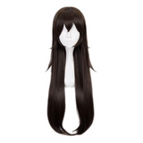 Genshin Impact Amber Cosplay Peluca Largo Pelo 80cm