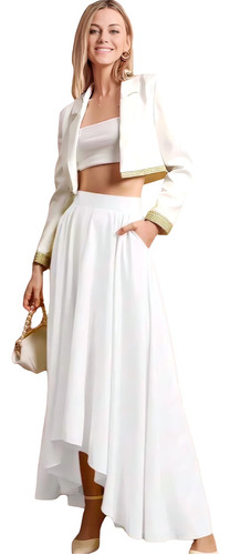 Falda Dama Elegante Casual Isabella Modelo Belen