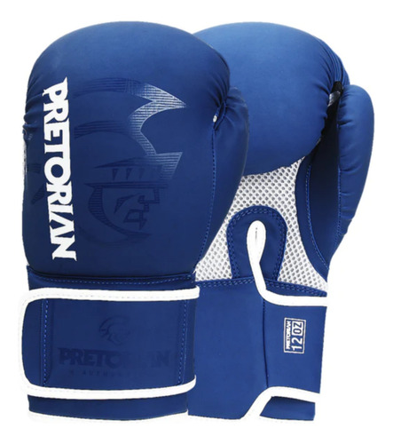 Luva Boxe Muay Thai First Fx2 Pretorian Azul + Bolsa