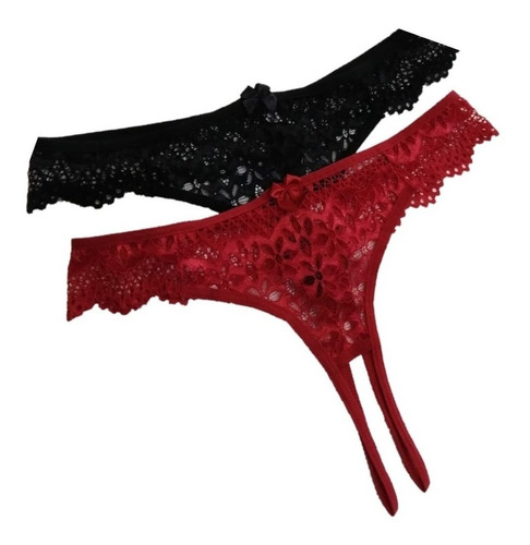 Kit 2 Calcinha Namoradeira Sexy Abertura Lingeriesex Luxo