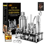 Kit De Cocteleria 25pcs Bartender Con Soporte,750ml