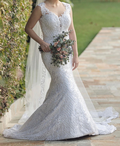 Vestido Lindo De Noiva Semi-sereia - Ateliê Fernando Peixoto