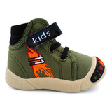 Tenis Bebé Niño Bota Velcro Comodos Kids Vane 674