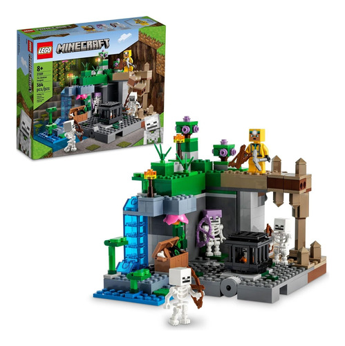 Lego Minecraft The Skeleton Dungeon Set 21189 364 Pzs Nuevo
