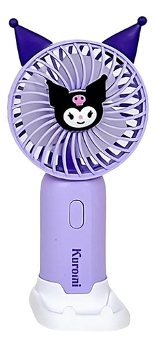 Ventilador Portatil Carga Usb Recargable Kitty Kuromi