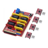 Kit Tarjeta Shield Cnc + 4 Drivers A4988 