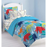 Dream Factory, Set Comforter, Estampado De Dinosaurio Para N