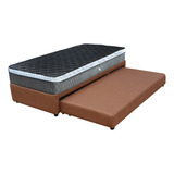 Somier 1 1/2 Plazas Marinera Deseo Colchon Viggo Dual Relax