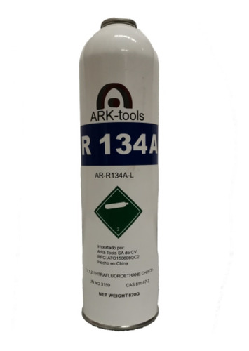 Refrigerante Ark Tools R134a Lata 800 Gr.