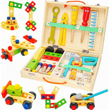 Caja Herramientas Madera Juego Didactico Montessori Niños 