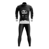 Conjunto Ciclismo Calça E Camisa Manga Longa R. Bull Black