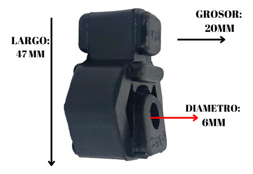 Goma Sostn Tubo De Escape Para Renault Clio Foto 3
