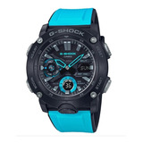 Nuevo G Shock Ga 2000 1a2 Fibra De Carbono Original Azul