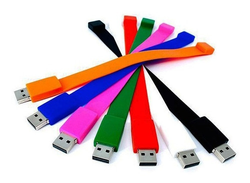 Usb Memoria 4gb Pulsera/silicon Económica Logo 5pz Ut Usb037