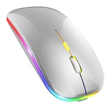 Mouse Inalambrico Gamer Rgb Nextep 1600dpi Plata Ne-412p /vc Color Gris