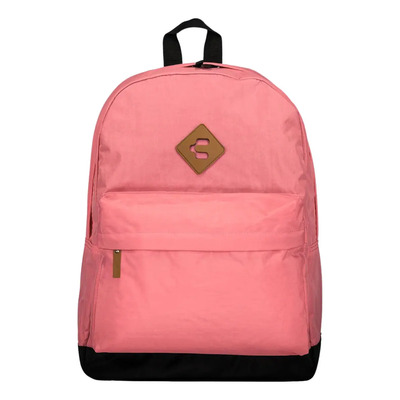 Mochila Escolar Para Mujer Charly Con Compartimiento Para Laptop Coral Liso