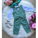 Conjunto Miss Cherry Social Colete Verde