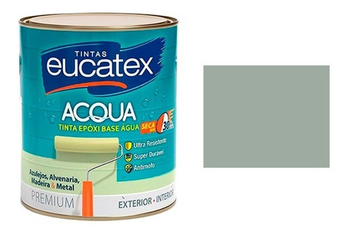 Tinta Epóxi Para Banheiros E Cozinhas Azulejo Eucatex 900ml