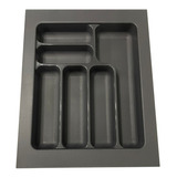 Cubiertero Organizador Plastico Cajon Cocina Gris 39 X 49cm