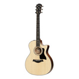 Guitarra Acústica Taylor 300 314ce Para Diestros Natural Brillante