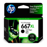 Cartucho De Tinta Hp 667xl 8,5ml Preto Advantage Original