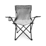 Silla Para Acampar Plegable Camping Playa Y Pesca Portatil Color Gris