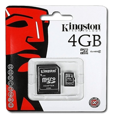 Tarjeta De Memoria Micro Sd Kingston De 4 Gb Tf Con Adaptador Sd