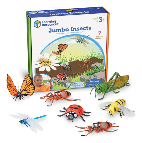 Learning Resources Insectos Jumbo - 7 Piezas, Juguetes De A.