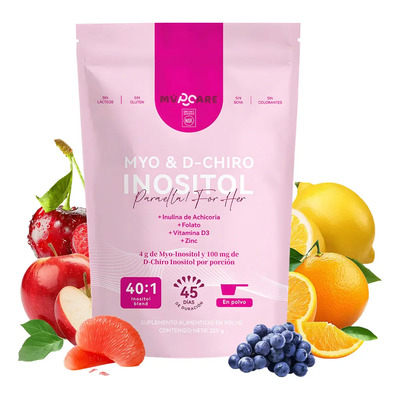 40:1 Myo Y D Chiro Inositol Inositol En Polvo 225g Mvpcare Sin Sabor | MercadoLibre