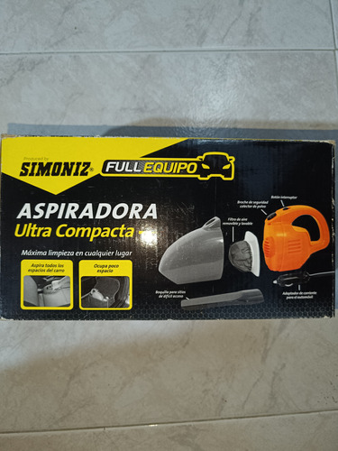 Aspiradora Simoniz Para Carro Auto 12v 100w