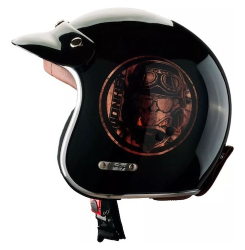 Casco Abierto Con Visera Vintage Monkey Vertigo En Cycles