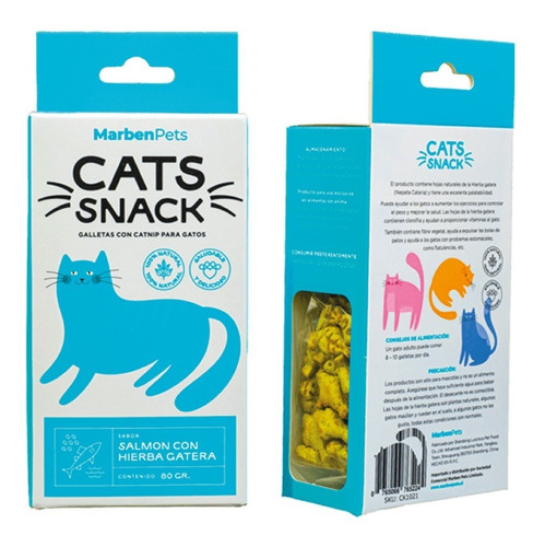 Cats Snack Salmón Con Hierba Gatera 80gr Pt