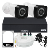 Kit Cftv 2 Cameras Segurança 1080p Full Hd Dvr Intelbras 4ch
