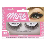 Pestañas Postizas Mink 3d Profesionales Naturales Amor Us Color 3d Silk Mink 36 Espesor 10 Mm Largo 10 Mm Tipo De Curvatura D