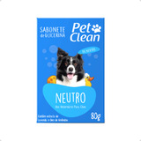 Sabonete Banho Cães E Gatos Limpos E Cheirosos Pet Clean 80g