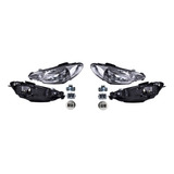 Par De Faros Peugeot 206 2001 2002 2003 2004 2005 Liso Depo.